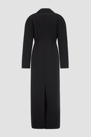 Bonded Crepe Hourglass Coat