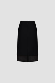 Bonded Crepe Pencil Skirt