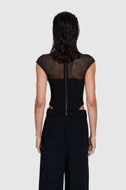 High Neck Corset Top