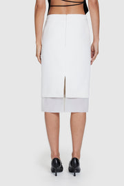 Bonded Crepe Pencil Skirt
