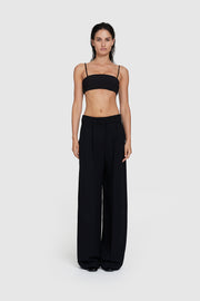 Pleated Crepe Trouser