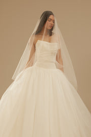 Sheath Veil - Bright Ivory